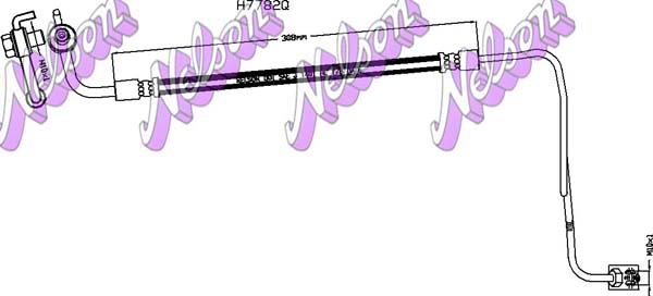 Kawe H7782Q - Тормозной шланг autodnr.net