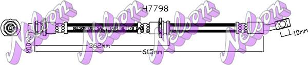 Kawe H7798 - Гальмівний шланг autocars.com.ua