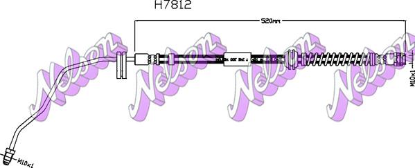 Kawe H7812 - Тормозной шланг autodnr.net