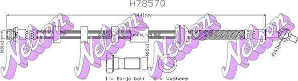 Kawe H7857Q - Гальмівний шланг autocars.com.ua