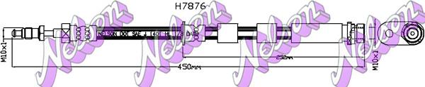 Kawe H7876 - Гальмівний шланг autocars.com.ua