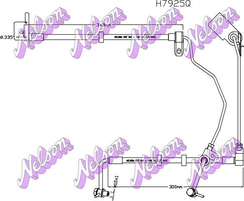 Kawe H7925Q - Тормозной шланг autodnr.net