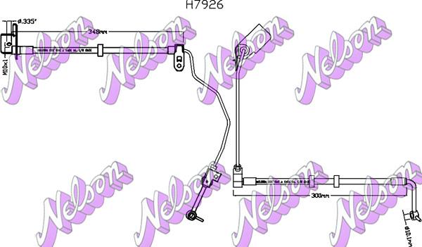 Kawe H7926 - Тормозной шланг autodnr.net