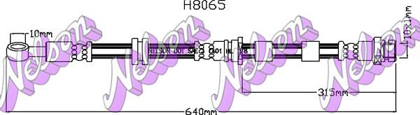 Kawe H8065 - Тормозной шланг autodnr.net