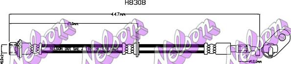 Kawe H8308 - Гальмівний шланг autocars.com.ua