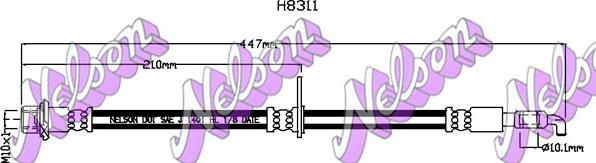 Kawe H8311 - Гальмівний шланг autocars.com.ua