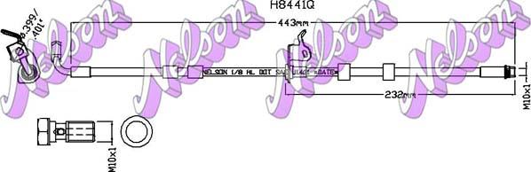Kawe H8441Q - Гальмівний шланг autocars.com.ua