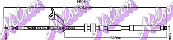 Kawe H8444 - Гальмівний шланг autocars.com.ua