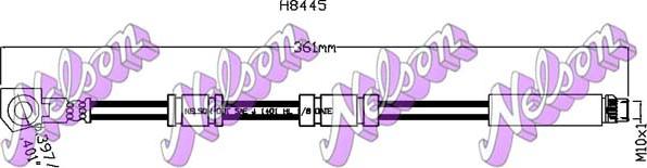 Kawe H8445 - Гальмівний шланг autocars.com.ua