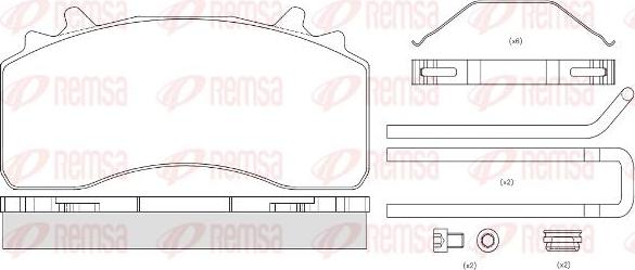 Kawe JCA1526.80 - Гальмівні колодки, дискові гальма autocars.com.ua