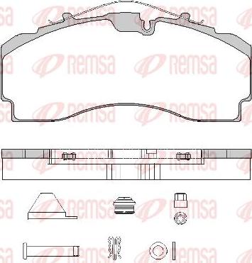 Kawe JCA1704.80 - Тормозные колодки, дисковые, комплект autodnr.net