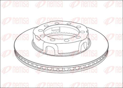 Kawe NCA1017.20 - Гальмівний диск autocars.com.ua