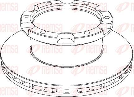 Kawe NCA1036.20 - Гальмівний диск autocars.com.ua