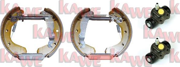 Kawe OEK071 - Комплект гальм, барабанний механізм autocars.com.ua