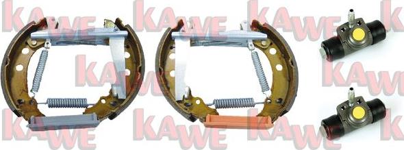 Kawe OEK122 - Комплект тормозных колодок, барабанные autodnr.net