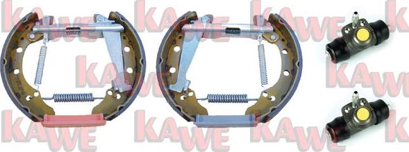 Kawe OEK304 - Комплект тормозных колодок, барабанные autodnr.net