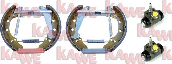 Kawe OEK406 - Комплект тормозных колодок, барабанные autodnr.net