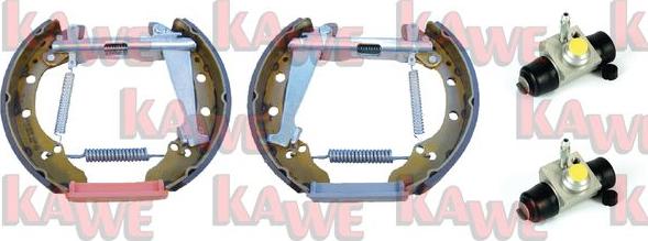 Kawe OEK407 - Комплект тормозных колодок, барабанные autodnr.net