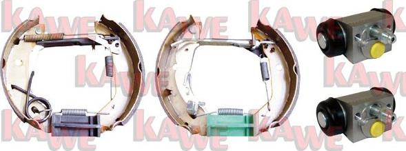 Kawe OEK455 - Комплект тормозных колодок, барабанные autodnr.net