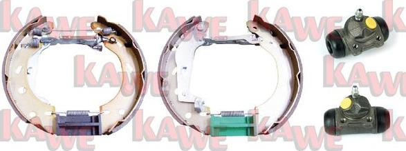 Kawe OEK555 - Комплект гальм, барабанний механізм autocars.com.ua
