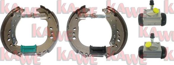 Kawe OEK836 - Комплект тормозных колодок, барабанные autodnr.net