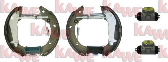 Kawe OEK849 - Комплект гальм, барабанний механізм autocars.com.ua