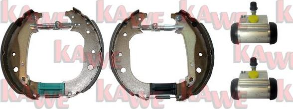 Kawe OEK851 - Комплект гальм, барабанний механізм autocars.com.ua