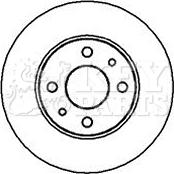 Key Parts KBD4001 - Гальмівний диск autocars.com.ua