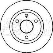 Key Parts KBD4004 - Гальмівний диск autocars.com.ua