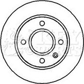 Key Parts KBD4025 - Гальмівний диск autocars.com.ua