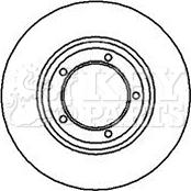 Key Parts KBD4032 - Гальмівний диск autocars.com.ua