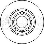 Key Parts KBD4065 - Гальмівний диск autocars.com.ua