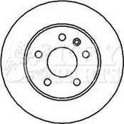 Key Parts KBD4072 - Гальмівний диск autocars.com.ua