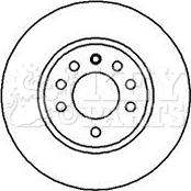 Key Parts KBD4074 - Гальмівний диск autocars.com.ua