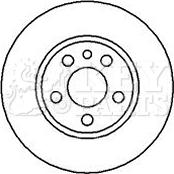 Key Parts KBD4079 - Гальмівний диск autocars.com.ua