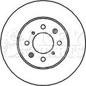 Key Parts KBD4081 - Гальмівний диск autocars.com.ua