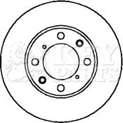 Key Parts KBD4093 - Гальмівний диск autocars.com.ua