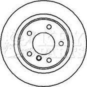 Key Parts KBD4184 - Гальмівний диск autocars.com.ua