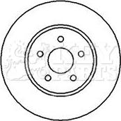 Key Parts KBD4238 - Гальмівний диск autocars.com.ua