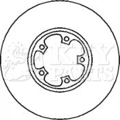 Key Parts KBD4241 - Гальмівний диск autocars.com.ua