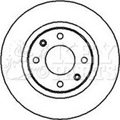 Key Parts KBD4245 - Гальмівний диск autocars.com.ua