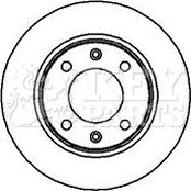 Key Parts KBD4249 - Гальмівний диск autocars.com.ua