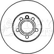 Key Parts KBD4250 - Гальмівний диск autocars.com.ua