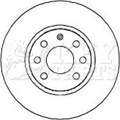 Key Parts KBD4253 - Гальмівний диск autocars.com.ua