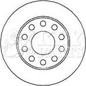 Key Parts KBD4273 - Гальмівний диск autocars.com.ua