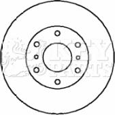 Key Parts KBD4357 - Гальмівний диск autocars.com.ua