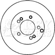 Key Parts KBD4366 - Гальмівний диск autocars.com.ua