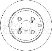 Key Parts KBD4380 - Гальмівний диск autocars.com.ua