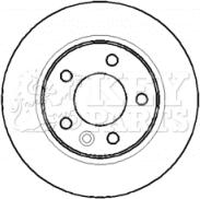 Key Parts KBD4387 - Гальмівний диск autocars.com.ua