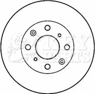 Key Parts KBD4423 - Гальмівний диск autocars.com.ua